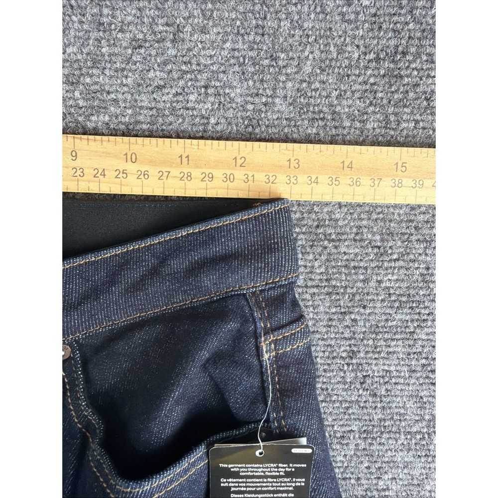 LuLaRoe Flare Jeans High Rise Dark Wash Space Blue Denim Size 24 Womens NEW - Picture 9 of 11